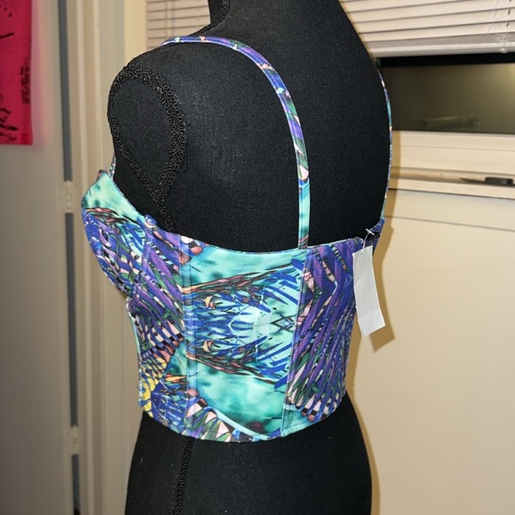 Size M / Zip Front Bustier / H&M - Picture 2 of 4